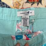 Caribbean Joe 22  Bermuda Shorts Tropical Summer Jungle Forrest Floral Size 6 Photo 2