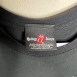 Vintage Rolling Stones Black‎ Rhinestone Logo T Photo 2
