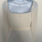 Aritzia  Wilfred Smocked Chiffon Dress - Size 4 Photo 5