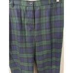 Pendleton  Pants Women 12 Blue Green Tartan Plaid Virgin Wool Tartan USA‎ M Photo 1