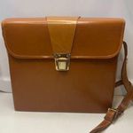 Vintage Top Grain Genuine Cowhide hard leather camera shoulder bag Cary case Brown Photo 0