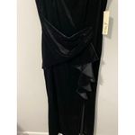 Eliza J New  Black Velvet Sleeveless Dress Size 8 Photo 3