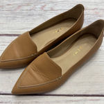 M. Gemi Pointed Toe Flats Calf Leather Tan Size 35 = US 5 Photo 0
