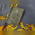 St. John  100% Silk "Virtus Sola Nobilat" Scarf Long Neck Scarf Navy Blue Regal Photo 4