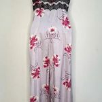 Morgan Lane  Bambi Jumpsuit Silk Floral Wide Leg y2k Lacey SIZE S Photo 1