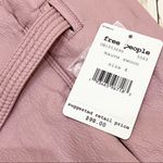 Free People  Mauve Payton Paperbag PU Leather Skirt Photo 12