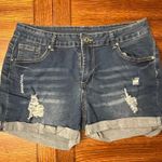 Women's Stretchy Soft Jeans Distressed Look Size XL Blue Photo 6