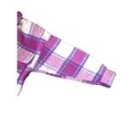 SO  Cropped Plaid Jacket XL Pink Purple Oversized Cabin core Ski Resort Cozy Cute Photo 13