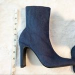 Vintage Blue Denim High Heel Ankle Boots Size 5.5 Photo 8