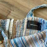 Reformation  Island Linen Romper in Marbella Striped Multi Color Size 4 Photo 6