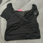 SheIn Black Ruched Mesh Dress Photo 4