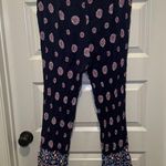 Cato Navy Blue Boho Print Pull On Wide Leg Pants size 18/20W Photo 6