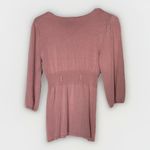 Pink Vintage Women's BabyDoll Top Y2K Long Sleeve Medium Soft 2000s Empire Flowy Photo 4