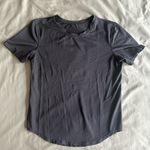 Lululemon High Neck Running and Training T-Shirt in Grey Photo 1