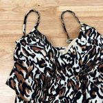 Aqua Green  Women's Animal Print Tiered Tankini Swim Top - Size Small - NWT Photo 2