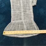 Soft Surroundings Petite Raleigh Gray Gauze Cotton Wide Leg Flounce Hem Pants M Photo 14