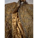 Oscar de la Renta  RARE Golden Embroidered/Beaded Blazer Size 12 Photo 3