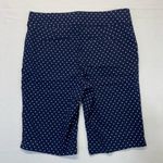 kim rogers Polka Dot Shorts Size 8 navy blue white Photo 2