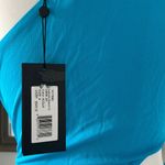 Halston Heritage Halston Ivanna Gathered Asymmetric Cut-Out Gown, Aqua/Blue Size 4 New w/Tag Photo 13