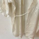 Victoria's Secret Victoria Secret 90s Satin Bridal White Lace Sequin Mini Kimono Robe One Size Photo 3