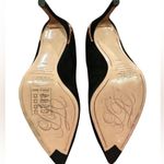 Ted Baker BLACK SUEDE PUMPS HEELS ROSE GOLDTONE TRIM 36.5 Photo 7