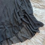 JustFab NWT  Black Ruffle Midi Skirt Photo 5