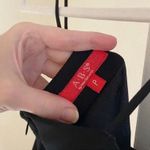 ABS Allen Schwartz Vintage Y2K Tiered Overlay Bow Accent Dress Size P Black Photo 8