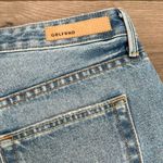 GRLFRND  Cindy Button-Fly Distressed Blue Jean‎ Cut Off Shorts Size 28 Photo 3