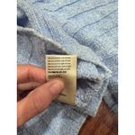 Free People Baby Crop Sweater Light Blue Oversized Long Sleeve Cozy Size Small Photo 4