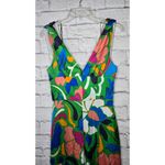 ZARA floral boho colorful abstract print summer tropical jumpsuit size XS. Photo 3