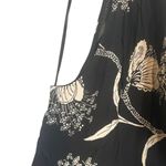 Joie  Black Floral Sleeveless Halter Neck Keyhole Front Blouse Women Sz M Photo 3