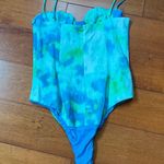 ZARA  Blue and green tie dye bodysuit  Photo 1