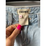L'Agence Milana Low-rise Stovepipe Light Blue Denim Jeans Photo 4