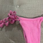 frankie's bikinis Frankie’s Bikinis X Naomi Tia Terry String Bikini Bottom Pink Photo 2