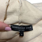 Generation Love ‎ Sierra Sweatshirt Hoodie White Cream Size Medium Photo 7
