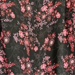 🦋 Vintage A Wild Thyme Black Pink Floral Butterfly Midi Maxi 90s Casual 14P Photo 2