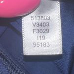 Lands' End Size 14 One Piece Swimsuit Solid Color Square Neck Criss Cross Blue Photo 6