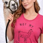 Wound Up Not My Prob-Llama Tee by , Hot Pink XL Photo 1