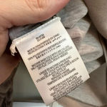 BCBGMAXAZRIA  | Lucia Tan Bohemian Sheer Printed Long Sleeves Blouse Size L Large Photo 9