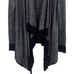 St. John  Navy Chevron Print Drape Front Wool Blend Cardigan Old Money Capsule L Photo 3