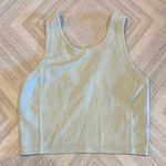 Lululemon Ribbed Softstreme Cropped Tank Kohlrabi Green - Size: 0 Photo 2