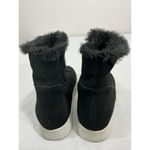 Blondo Womans Biondo Waterproof Impermeable 7 M Black Suede Lined Zip Up Sneaker Boot Photo 4