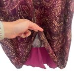 No Boundaries Y2K Paisley Boho Print Purple Dress Large Photo 4