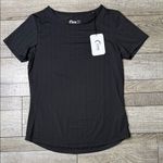 Zyia  Black Short Sleeve Women's Mesh Top Photo 0