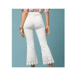 Anthropologie  Pilcro & The Letterpress Women's White High-Rise Flare Jean Size 2 Photo 2