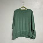 American Eagle Green Cropped Oversized Sweatshirt Sz M Size M Photo 1
