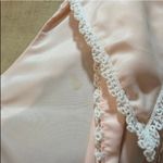 Christian Dior Vintage  Pink Satin Pearl Button‎ Lace Collar Gown Stain Photo 13