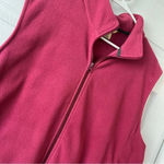 Woolrich Full Zip Sleeveless Vest Jacket Womens XXL Red Fleece Outdoor Pocket Photo 1