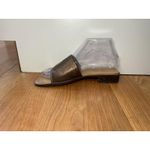 Unisa Leather Sandals Shoes Womens Size EU 38 Bronze Slide Slip-On Low Heel Pebbled Photo 3