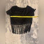 Black Fringe Lace Top Size undefined Photo 2
